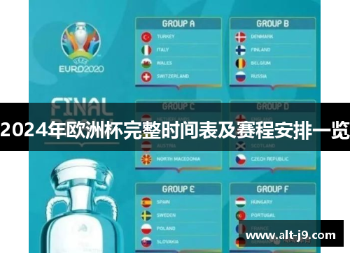 2024年欧洲杯完整时间表及赛程安排一览